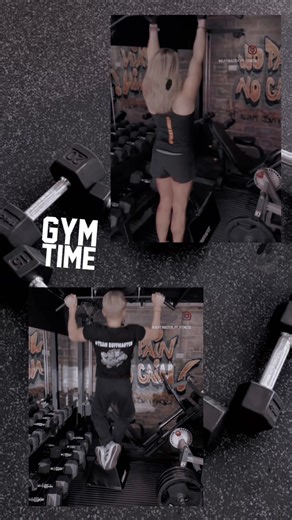 Mother and Son Chin Ups at Buff Cave