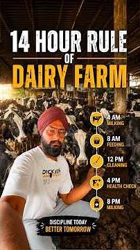 14 Hour Rule of Dairy Farm | 3-4 Litre Milk Increase Secret 🐄 | How to increase milk production o...