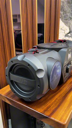 Siêu Bombox JVC RV-NB250BT Chơi Bluetooth, USB, CD, AUX, Radio, Guitar Bombox có sẵn pin sạc bên trong rất tiện lợi Du lịch, Cafe, Party.#meamthanhnoidianhat #amthanhbai #loabainhat