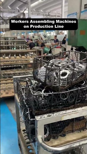 Behind the Scenes: Workers in Action on the Production Line 🚀 | Machine Manufacturing Process