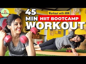 45 Minute HIIT Bootcamp Workout | Burn Fat, Lose Weight & Improve Cardio Strength | Workout With Ann