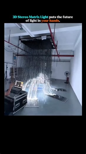 Mind Flux on Instagram: "an interactive 3D lighting system where LED lights, powered by camera sensors, react to movement to create dynamic visual displays. This is achieved through software systems like Madrix and TouchDesigner, which connect the lights to a network, turning them into a responsive and interactive art form that blends design, AI, and human interaction. The technology redefines interactive light installations for spaces like stages and art galleries."