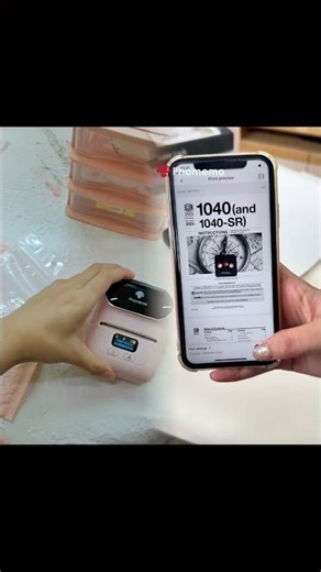 Packing orders with Phomemo M110 label printer #shorts #phomemo #packingorders