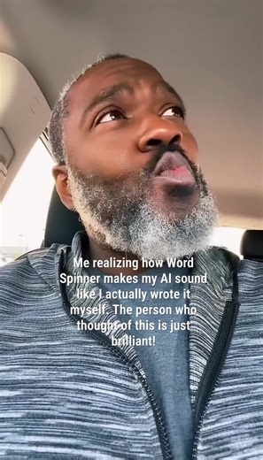 "Word Spinner is genius; my AI sounds authentically ME! #wordspinner #...