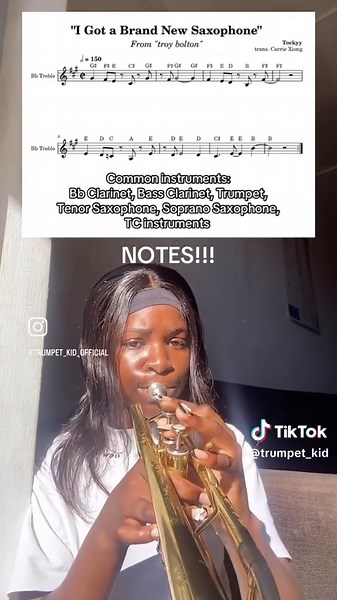 Notas Nuevas para Saxofón y Trompeta