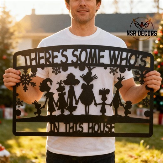 Whoville Family Metal Sign | Grinch Christmas Decor - Etsy Australia