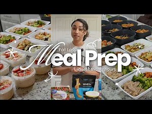 I Meal Prep My ENTIRE Week in 2 Hours for Fat Loss (Step-by-Step)