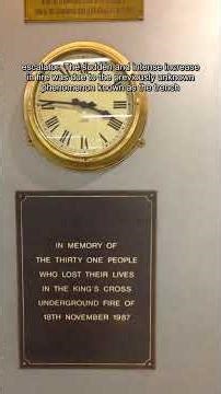 King's Cross Fire: Flashover & Trench Effect