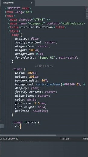 I Built a Countdown Timer Using Only HTML, CSS, and JavaScript #webdesign