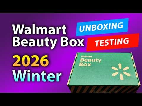 Walmart Beauty Box 2026 Winter Unboxing and Testing #walmartbeautybox