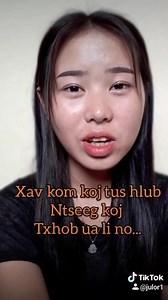Tik tok yog xav kom koj tus hlub ntseeg koj siab txhob xav yuav ua li no... | Ntsumlauj Muajlusteb