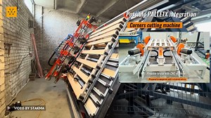 The PALLETSTAR 2600: 1 Operator pallet production machine. Automatic pallet stacking with ABB Robot Specs: Maximum pallet length: 2600 mm. Maximum pallet width: 1700 mm. Nailing guns: MAX CN80 ; CN55 ; CN55 ; CN80. Magazines: Jumbo (800 - 1200 pcs) Templates: Adjustable templates Production: 300 - 400 pallets per shift. Video Credit: Stakma -------------------------------- Stay ahead of the curve! Follow us now on our WhatsApp (https://wevlv.co/wevolver-whatsapp) and Telegram (https://wevlv.co/3
