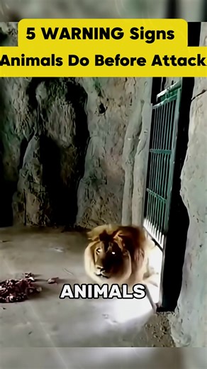 5 Warning Signs Animals Show Before an Attack ⚠️🐾 #wildlife #animalfacts #nature #didyouknow