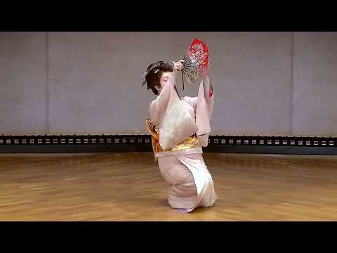 They perform traditional Japanese songs and dances in kimono.(Japanese clothing)