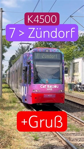 K4500 Linie 7 Ri. Zündorf | Einfahrt + Gruß | #stadtbahn #köln #kvb