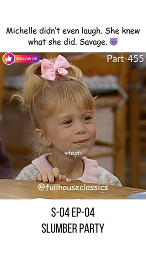 Full House Classics on Instagram: "Part 455 - Full House S4E4 "Slumber Party" Michelle dropping the 'Uncle Jersey' bomb like the tiny savage she is 😂👶 #unclejesse #fullhouseclassics #tvshow #fullhouseseason4 #sayhellotojersey #slumberparty #stephanietanner #80s #fullerhouse #dannytanner #fullhousecast #fullhousescenes #fullhouse #ashleyolsen #joeygladstone #michelletanner #fullhouseclips #fullhouseedit #90s #dannajomargaret #sitcom #djtanner #bobsaget #jessekatopholis #olsentwins #marykateolse