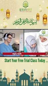 🌟 Learn Quran with Expert Tutors Online; Master Tajweed with Ease 🌟 ✨ "QuranHost" is the best Quran Learning Center in the UK For over 20 years, we have been dedicated to spreading Quranic knowledge. More than 2000 Muslim families are connected with us! 🎓 Courses we offer: ✅Basic Noorani Qiada for beginners ✅Learn Quran with Tajweed ✅Hifz, Quran Memorization ✅Tafseer, Understanding Quran ✅ Islamic Studies for kids ✅Arabic Language 🌍 𝗪𝗵𝘆 𝗤𝘂𝗿𝗮𝗻𝗛𝗼𝘀𝘁? 👉 A Registered Centre in the UK
