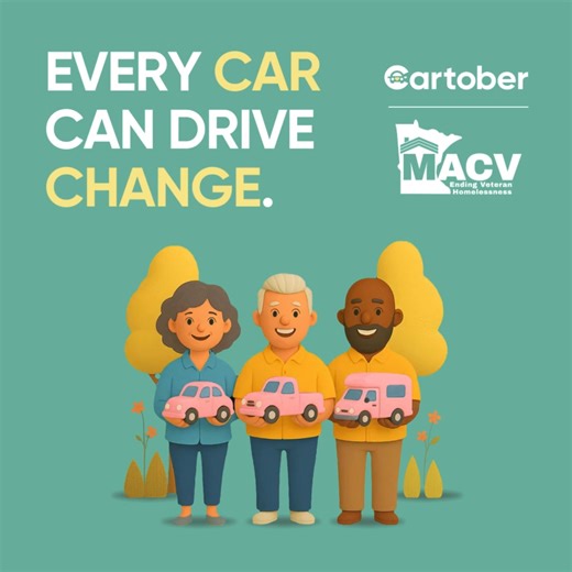If you don’t want the hassle of selling your old car or another vehicle, consider donating it to support MACV. Our vehicle donation program makes donating your car, truck, motorcycle, RV, or boat easy with a free pick-up and paperwork for your tax-deductible gift. To learn more, visit https://careasy.org/nonprofit/MACV. | Minnesota Assistance Council for Veterans