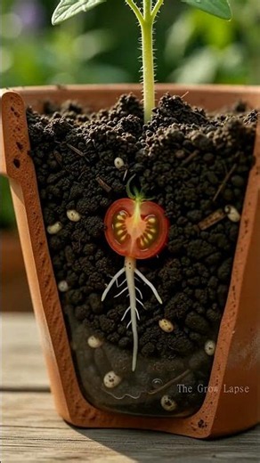 How to grow cherry tomatoes indoors #shorts