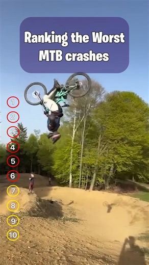 Ranking the Most Painful MTB Crashes #mtb #extreme #tricks #fails #downhill