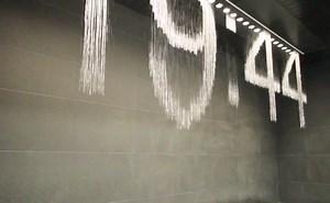 Osaka Station's Water Clock, a waterfall printer