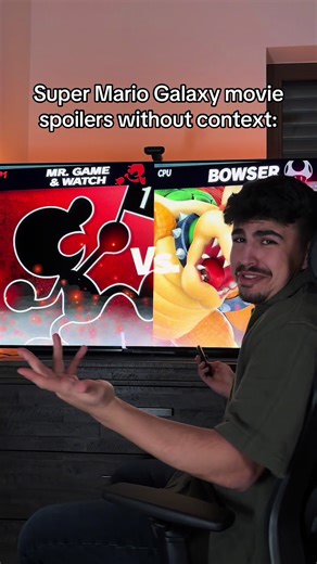 Do I have to put a spoiler warning on this video? 😭#supermariogalaxymovie #nintendo #supersmashbros #supermariogalaxy #mrgameandwatch