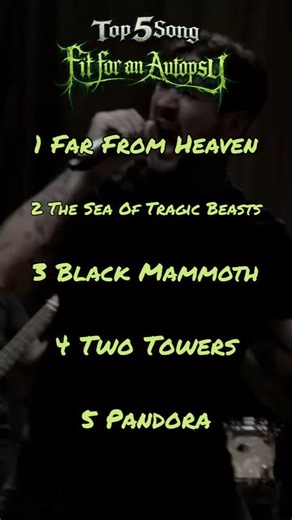 Top 5 Song Fit for an Autopsy #fitforanautopsy