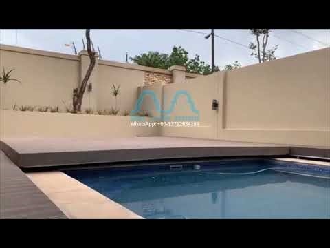 Automatic Sliding deck swimming pool cover