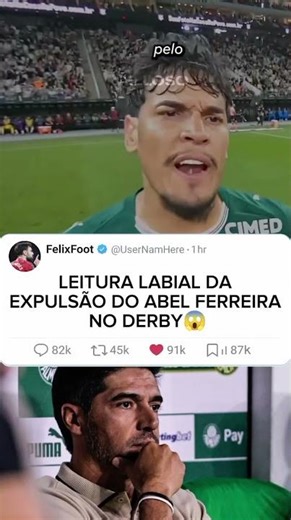LEITURA LABIAL DO ABEL🔥⚡ #futebol#viral#skills#derbypaulista#palmeiras#bastidors#abelferreira#shorts