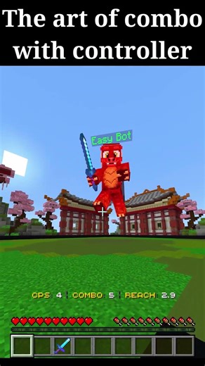 The art of combo 👌 #controller #minecraft #combo