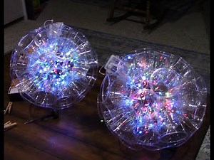 Shiny Christmas light up balls: Disco balls