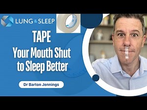 Tape your mouth shut to sleep better