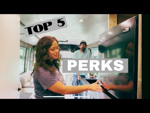 TOP 5 PERKS OF A BUS CONVERSION vs AN RV -- Why we love our coach bus!