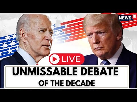 Live : First Trump-Biden Debate | Trump Vs Joe Biden Live | CNN Presidential Debate 2024 | N18G