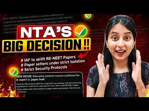 🚨RE-NEET 2026 Latest Update | NTA's Strict Protocols to Prevent Paper Leak #neet #neet2026 #update