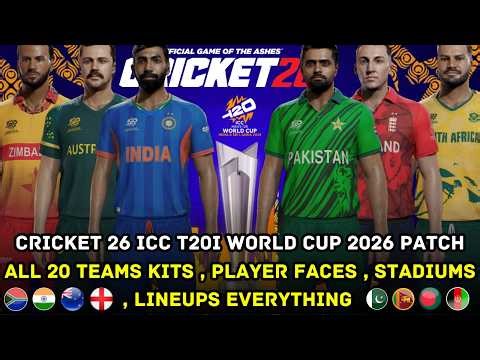 Cricket 26 Offline Patch | ICC T20 World Cup 2026 Patch | Everything Added | 2026