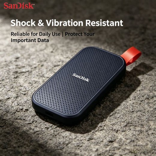 SanDisk E30 Portable External SSD 1TB/2TB//4TB/6TB/8TB/10TB 520MB/s Vibration Resistant for Content Creators and Office Use | Lazada PH