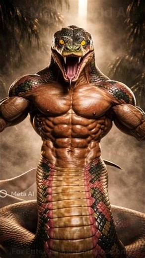 🔥🔥incredible fusion of man and dangerous anaconda 🔥🔥/ When Muscle Meets Monster: The Anaconda Hybrid