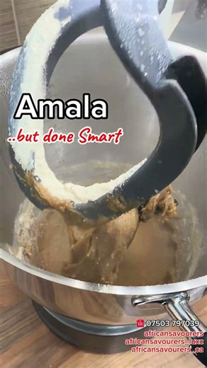 Amala made on Kenwood Cooking Chef