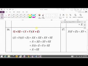 數位邏輯第4章－布林代數與第摩根定理 page2-2