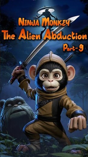 Part 9 | Ninja Monkey - The Alien Abduction | Episode 3 | एलियन अपहरण | Cyber Toons