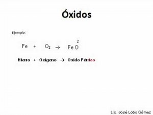 oxido basico ecuacion y nomenclatura