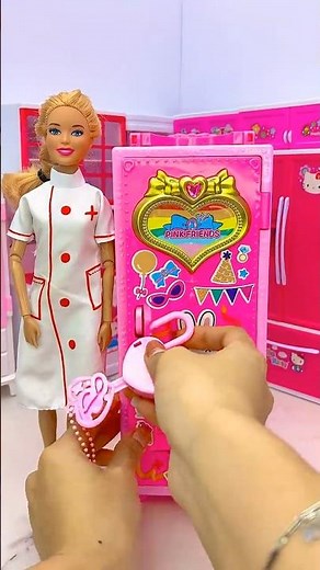 Satisfying With Unboxing Barbie Princess Wardrobe Toy, ASMR Video #shorts