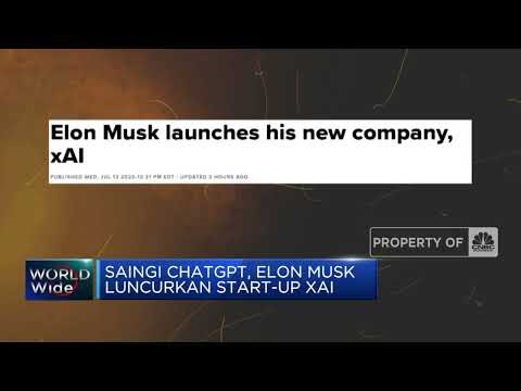 Saingi ChatGPT, Elon Musk Luncurkan Start-Up xAI