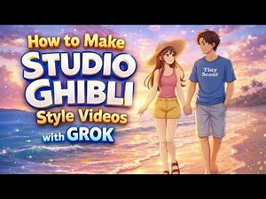 How to Make High Quality Ghibli Style Videos in Grok | Step by Step Tutorial