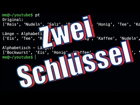 Python Lernen – Listen mit zwei Schlüsseln sortieren