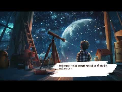 Shooting Stars & Cosmic Visitors 🌠 | Fun Learning About Meteors & Comets for Kids!