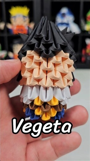 3D Origami Vegeta From the anime Dragon Ball Z #3dorigami