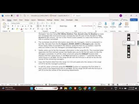 Shelly Cashman Excel 365 | Module 7: End of Module Project 2 City of Franklin #shellycashman