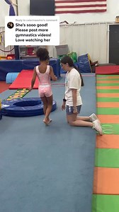 16K views · 164 reactions | teaching Scarlett her back walk over! #gymnastics | PerfectlyBlended | Facebook